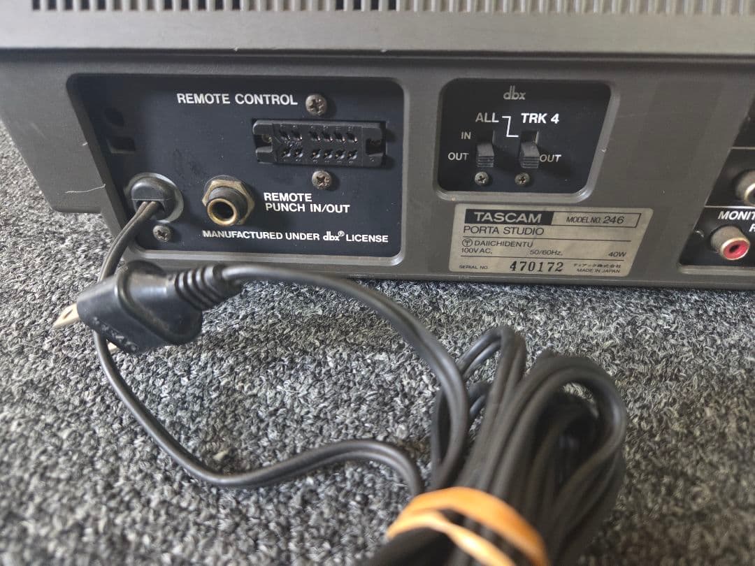 ジャンク★TASCAM 246 PORTASTUDIO マルチトラックレコーダー