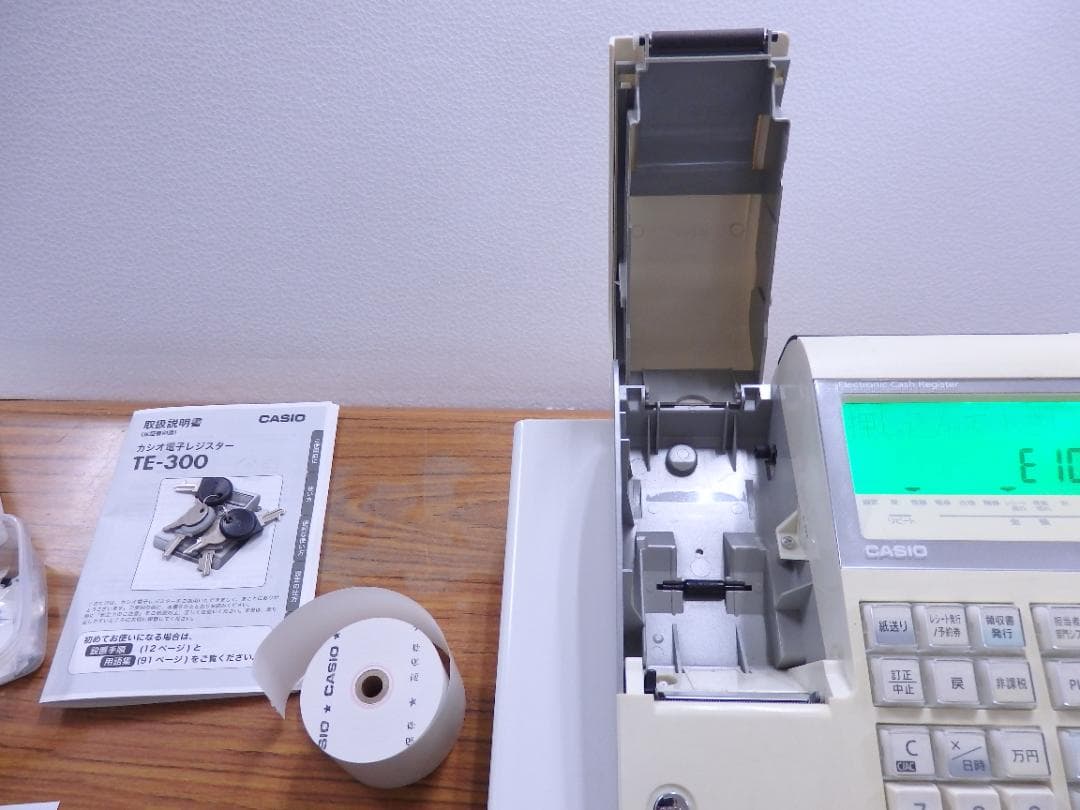 8030 設定無料 カシオ TE-300 レジスター 10部門 軽減税率対応