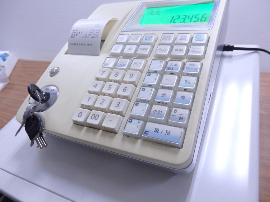 8030 設定無料 カシオ TE-300 レジスター 10部門 軽減税率対応