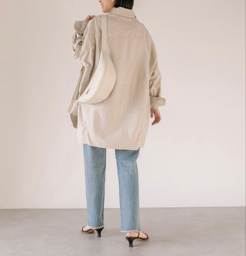 極美品 ヘルシーデニム オーバーシャツ アーモンドシャツ ミリタリー ベージュ