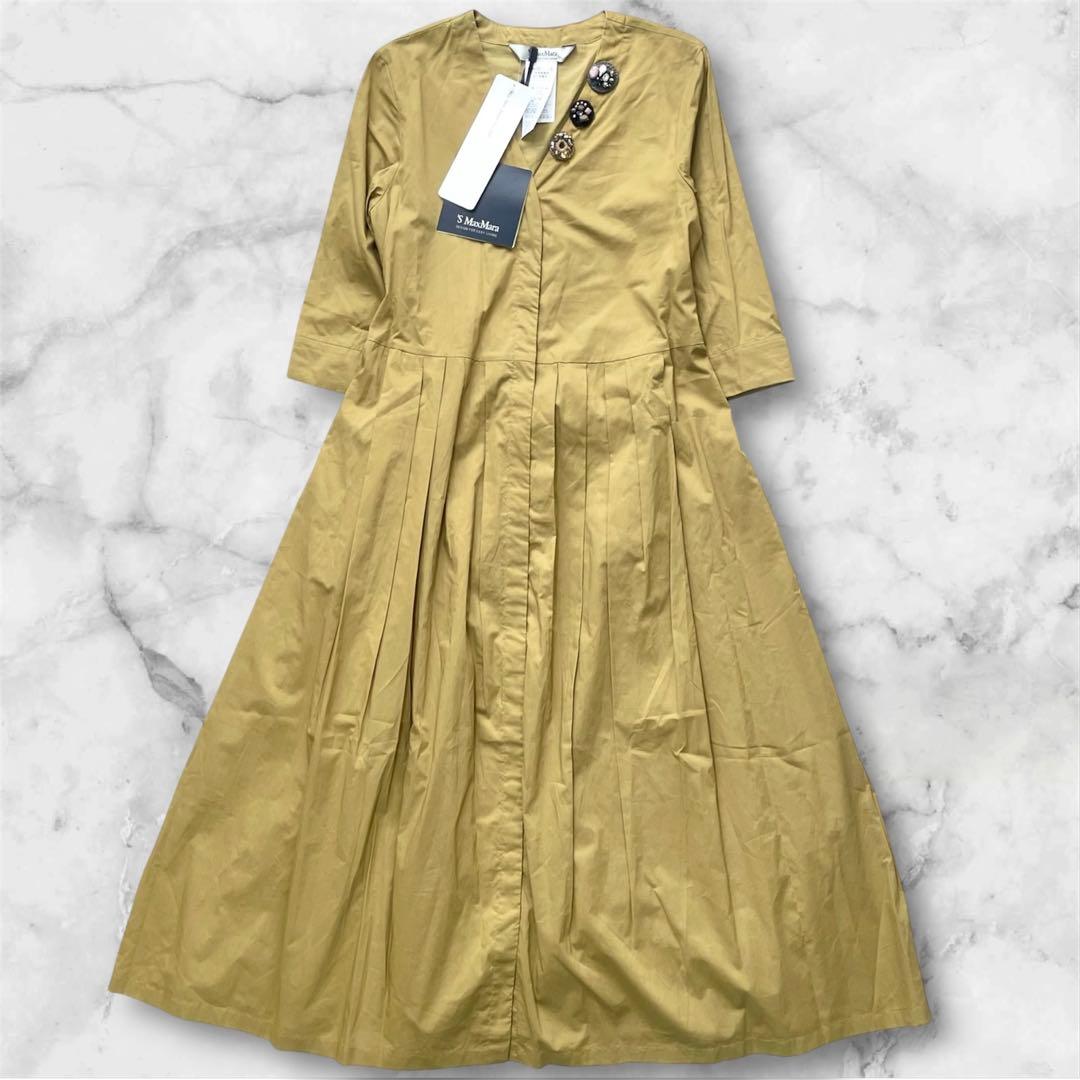 【新品】S Max Mara マックスマーラ ワンピース マキシ丈　Aライン S