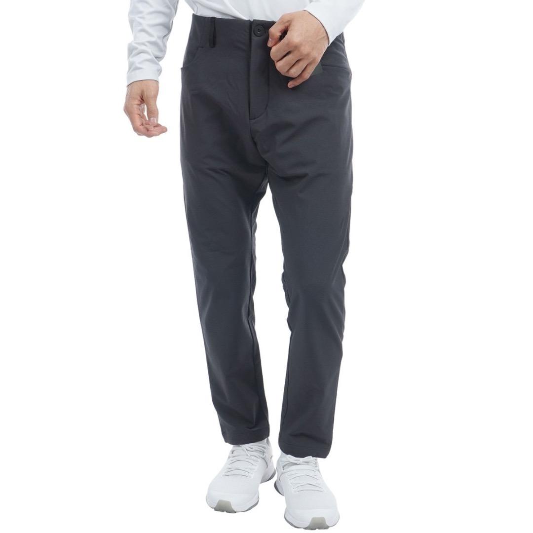 【92】秋冬 定価17,600円 アディダス ゴルフ 防風 アンクルパンツ 黒
