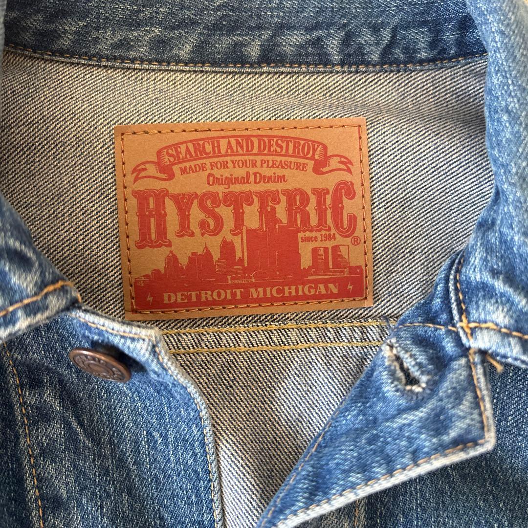 HYSTERIC GLAMOUR SP加工デニム レザージャケット　山下智久