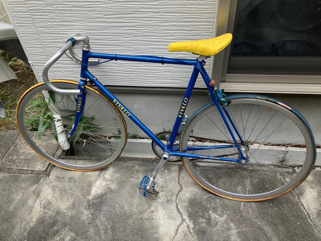 【値下げ可】vivalo NJS ピスト バイク クロモリ 青 NITTO 競輪