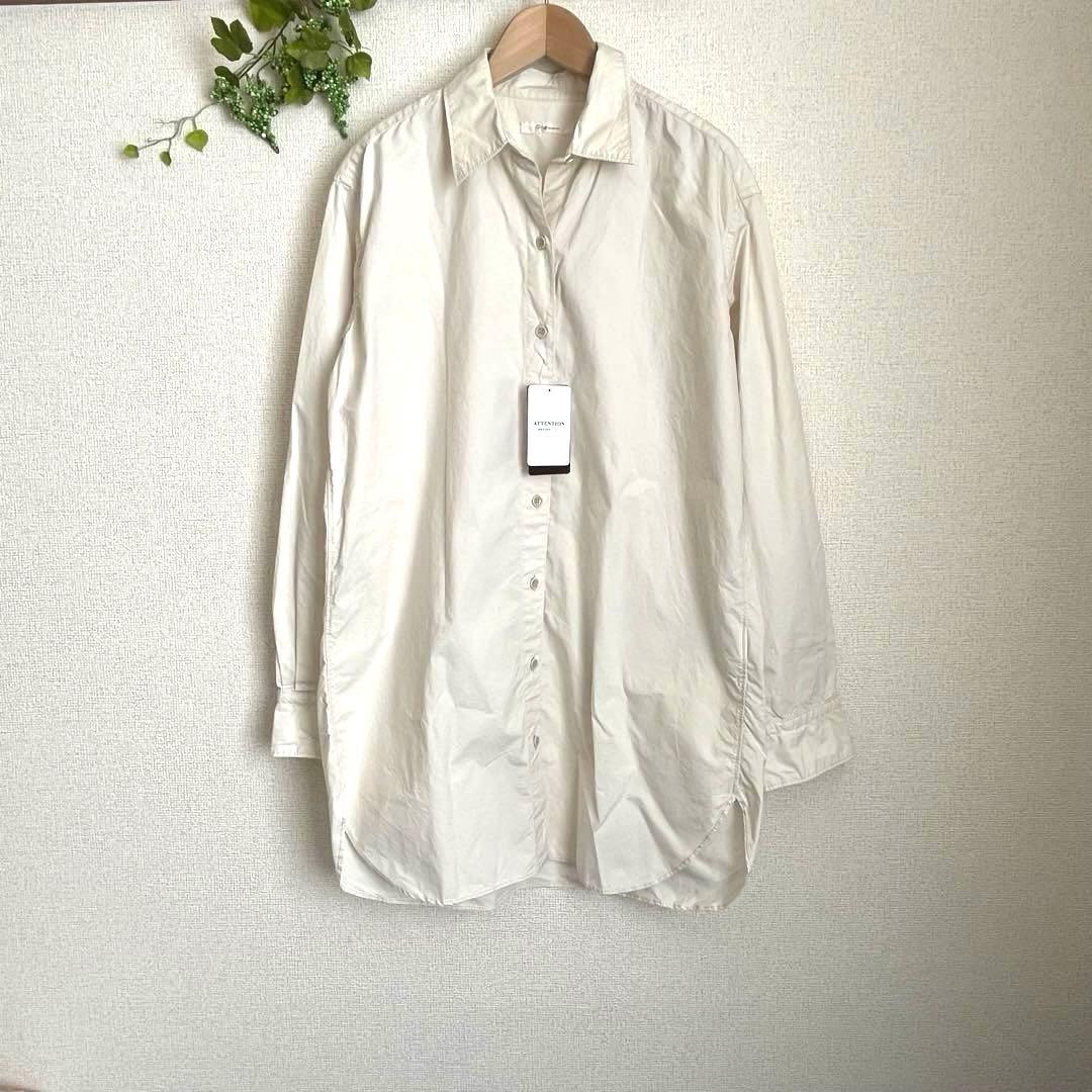 《新品タグ付き》　Plage プラージュ ロングシャツ　ブラウス　コットン