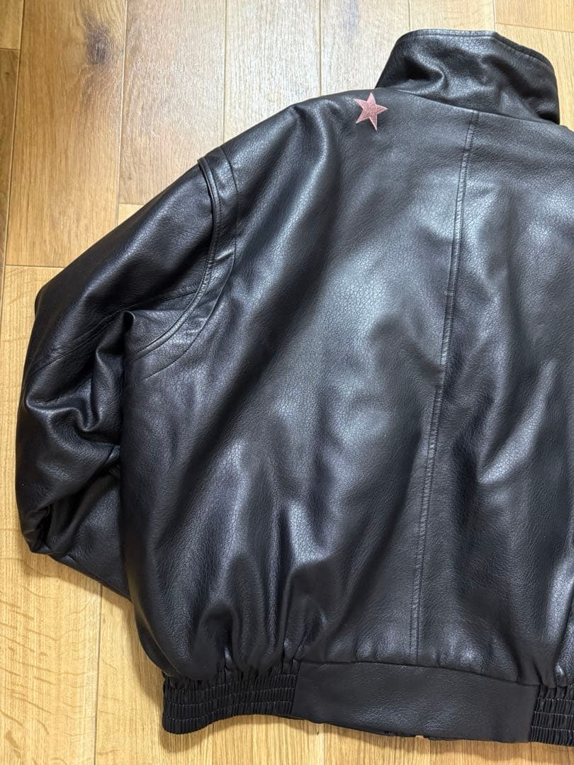 【美品】Xrage ジョジョ　空条承太郎 エコレーザージャケット