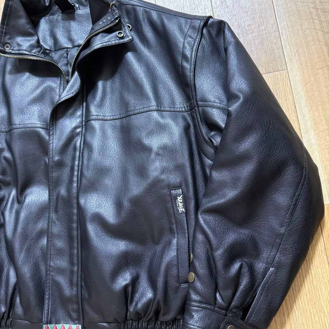 【美品】Xrage ジョジョ　空条承太郎 エコレーザージャケット