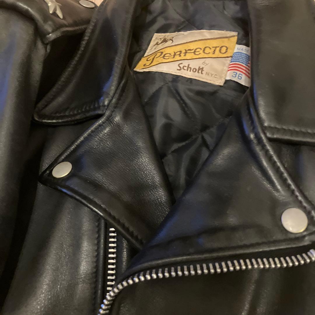 Schott ワンスター　ダブルライダースジャケット 36