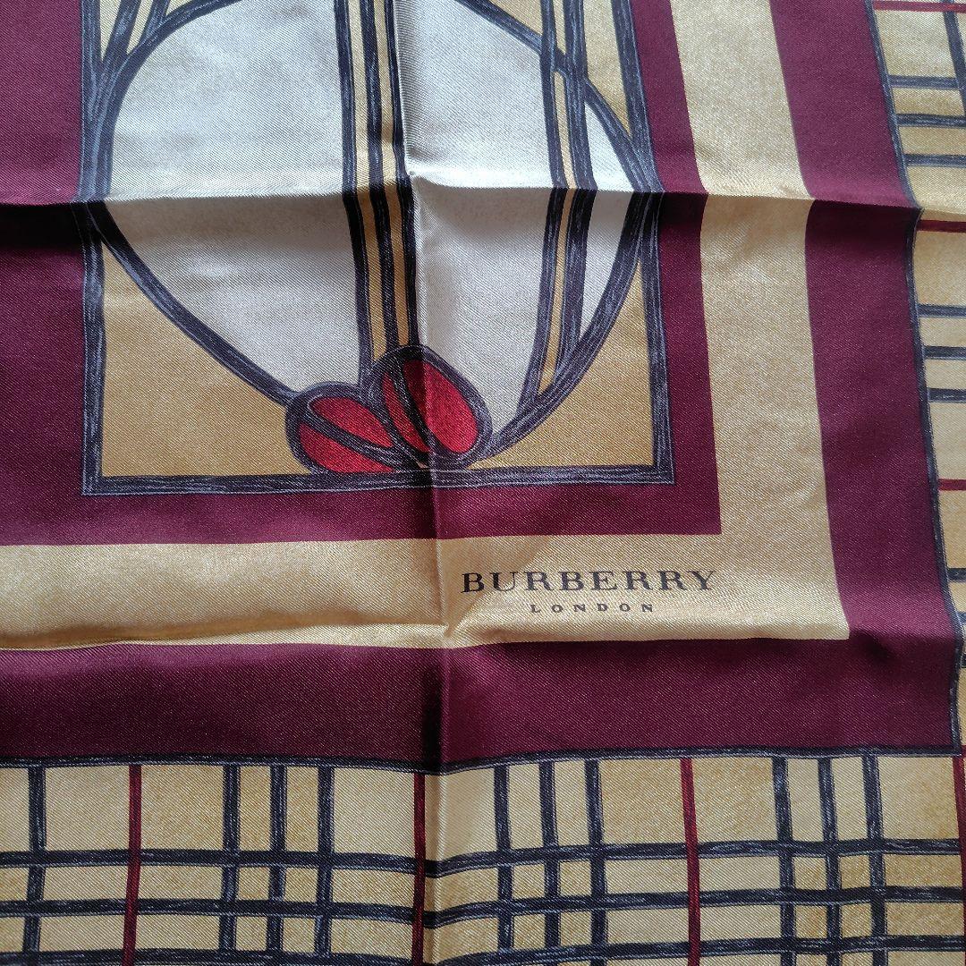 ☘MONOTONE☘イイねフォロー割有BURBERRY シルクスカーフ