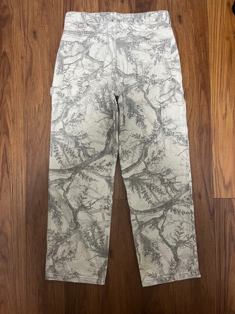ZARA アブストラクトプリント カーペンターパンツ42（JP32）