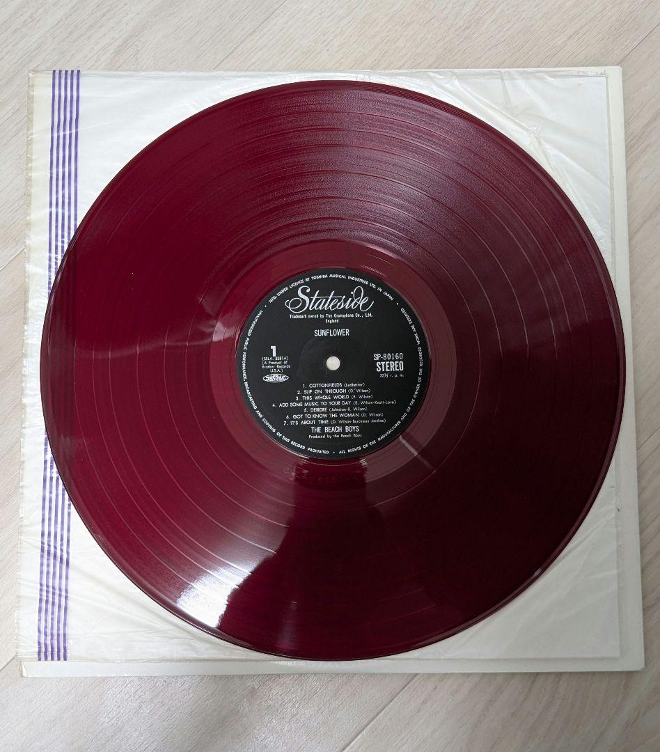 TheBeachBoys『Sunflower』レコード 日本版Red Vinyl