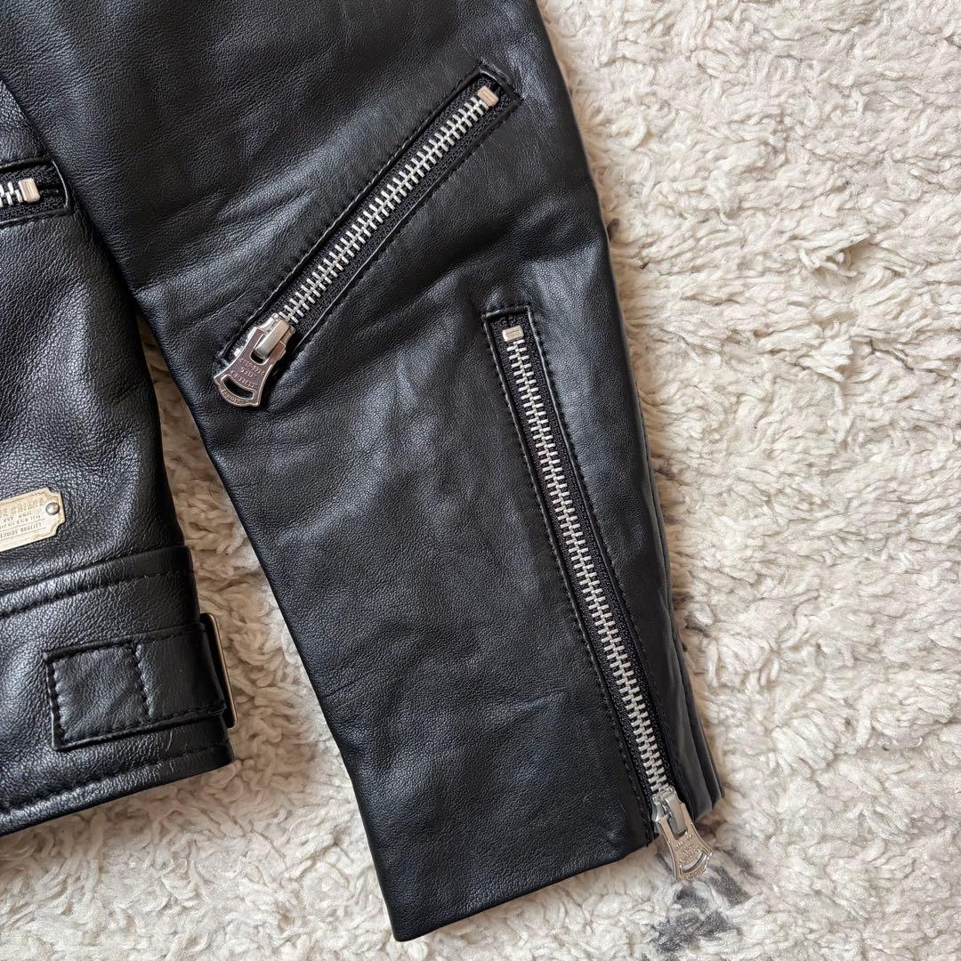 ジャケット・アウター CRIMIE LAMB LEATHER SEMI W RIDERS JACKET