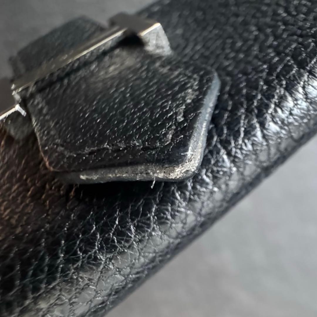 HERMES エルメス べアン キーケース ブラック シェーブル