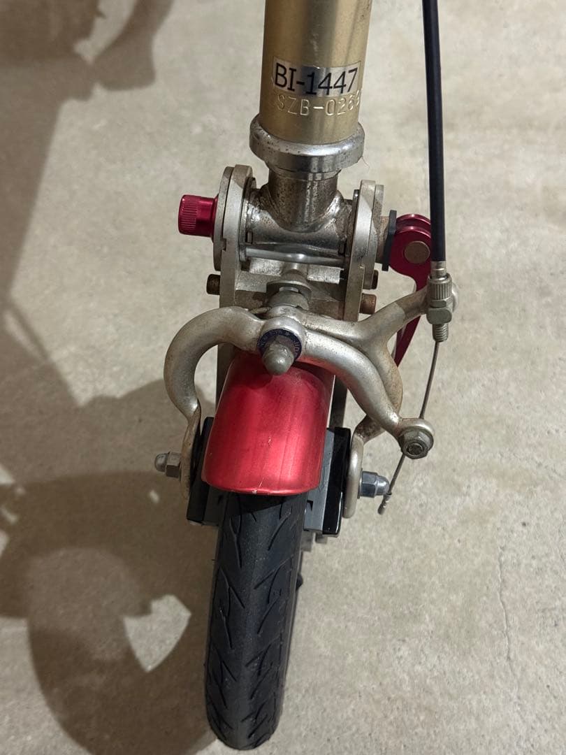 ZEROBIKE 折りたたみ自転車 金色