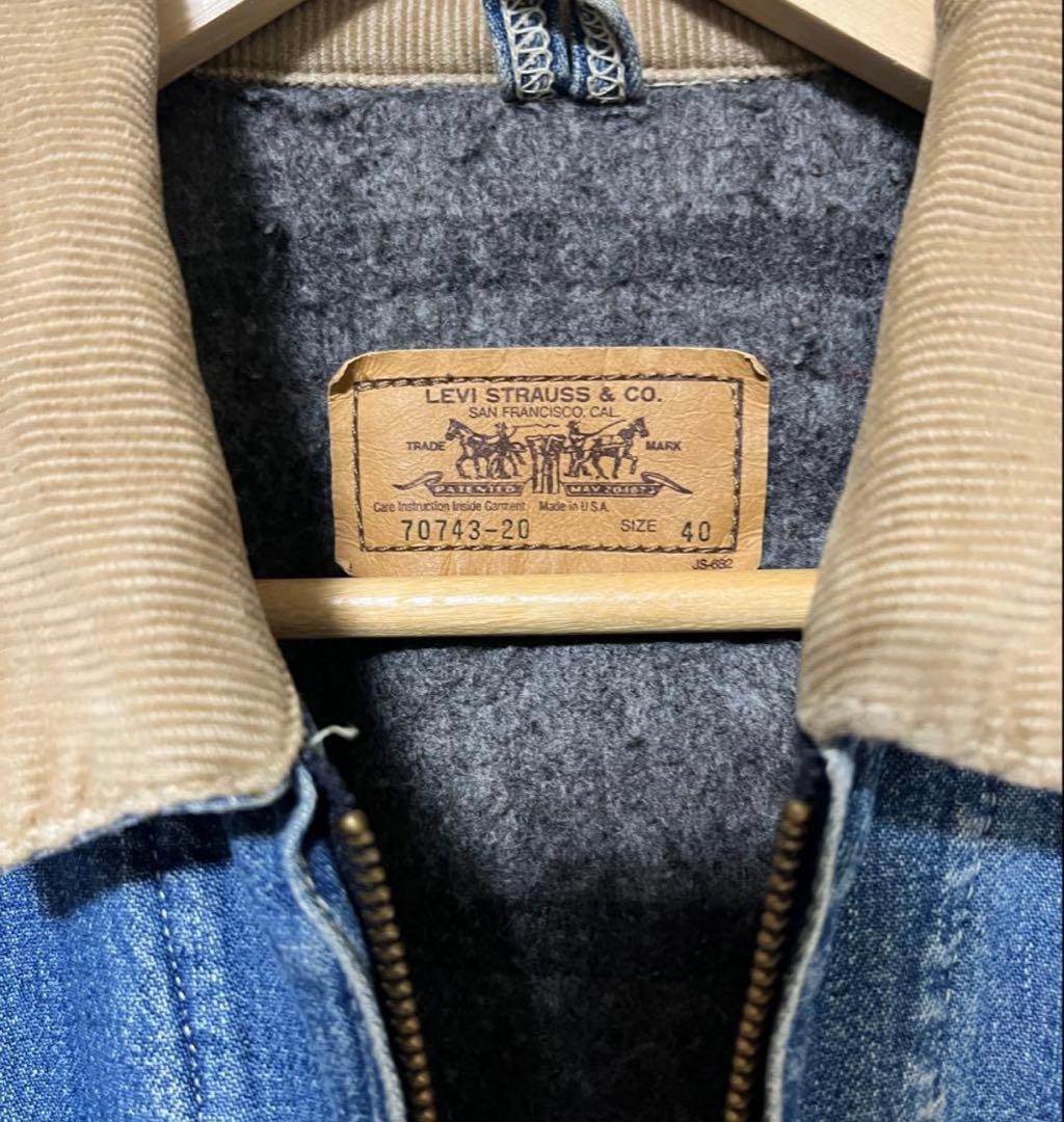90's Levi's 70743 デニムデトロイトジャケット 米国製 40