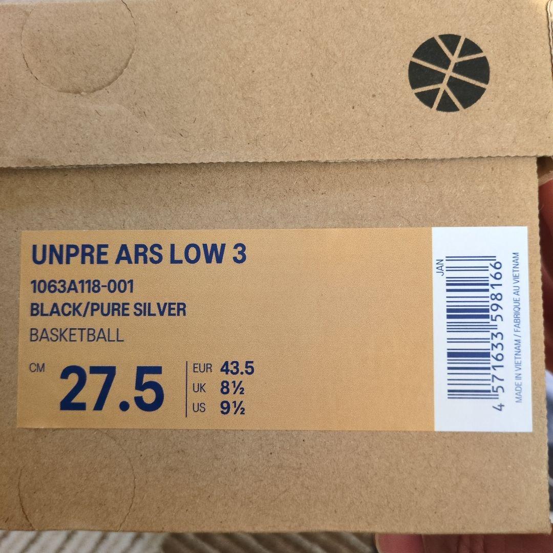 シューズ(男性用) asics ballaholic UNPRE ARS LOW 3 27.5cm