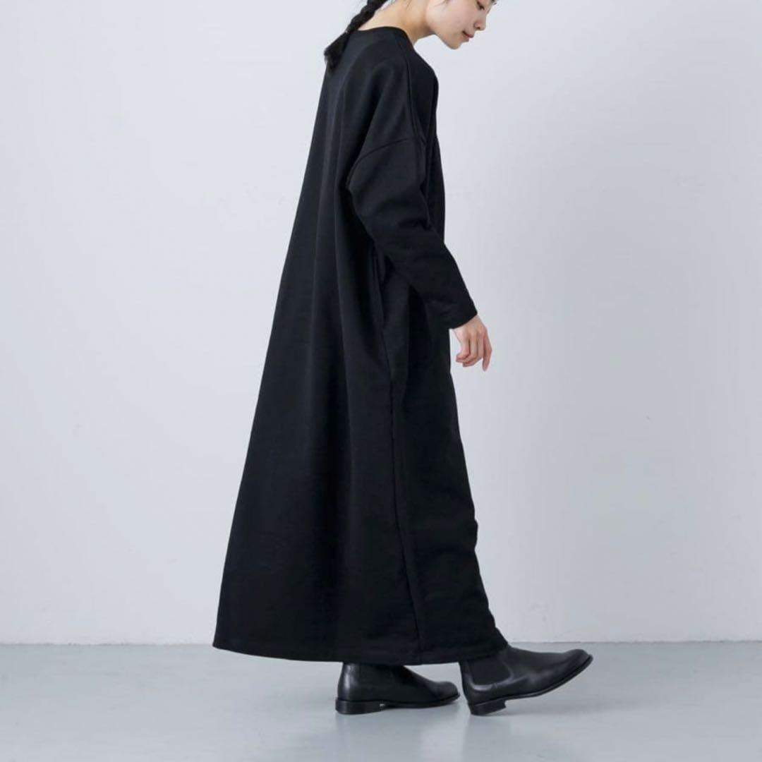 【美品】25SS KAGURE コットンハイカウントワンピース 黒 サイズ1