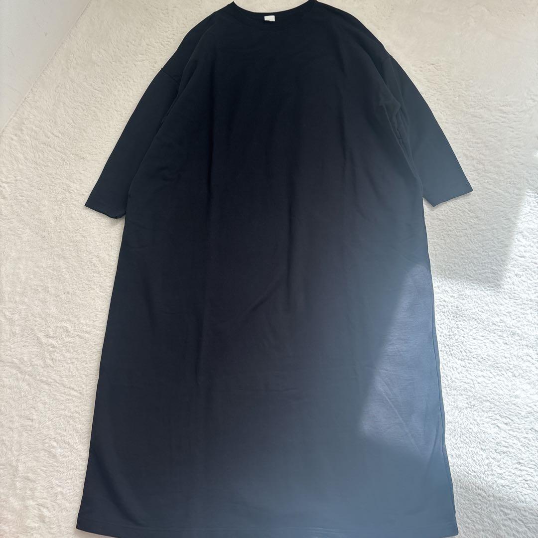 【美品】25SS KAGURE コットンハイカウントワンピース 黒 サイズ1