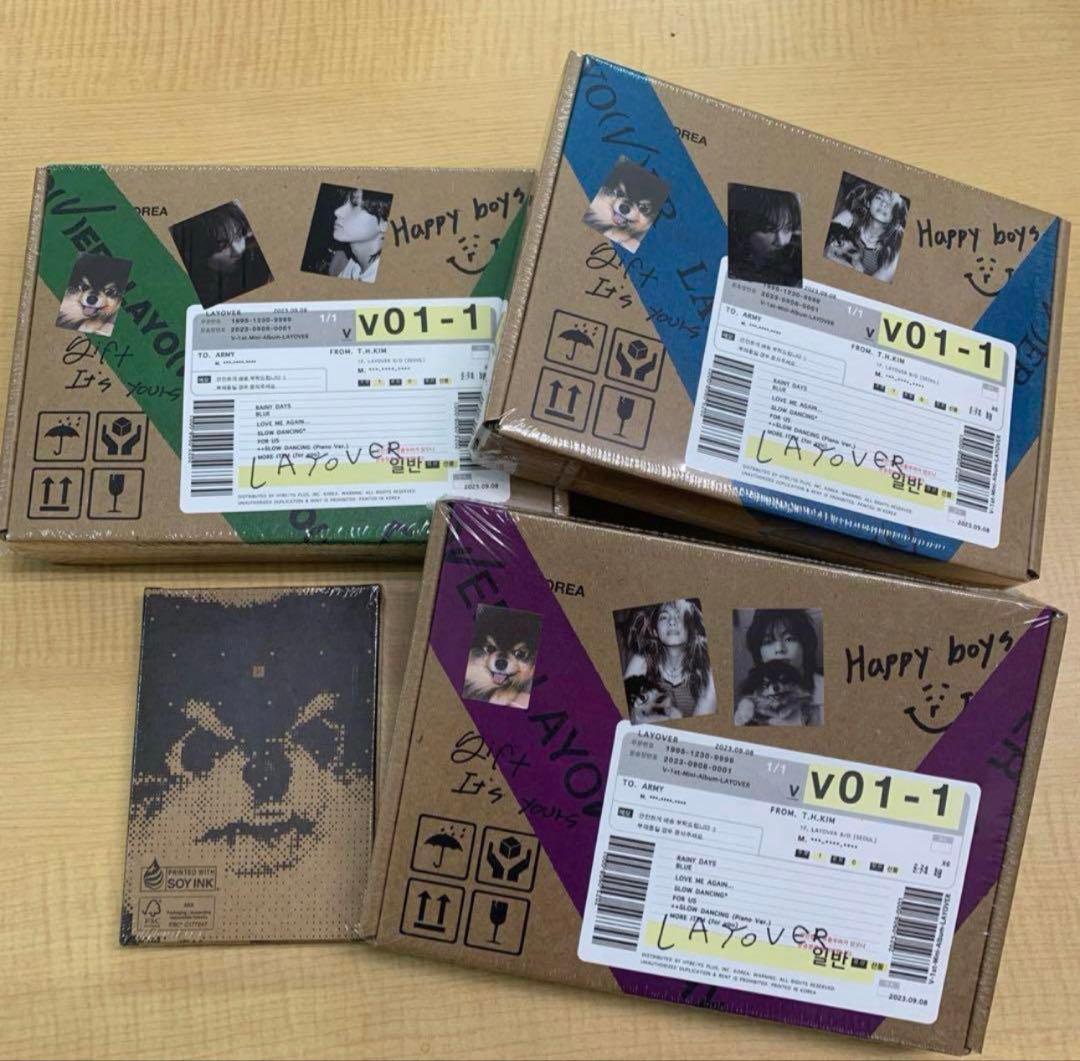 BTS V 1st ソロアルバム【Layover】3種+1種(4ver.セット)