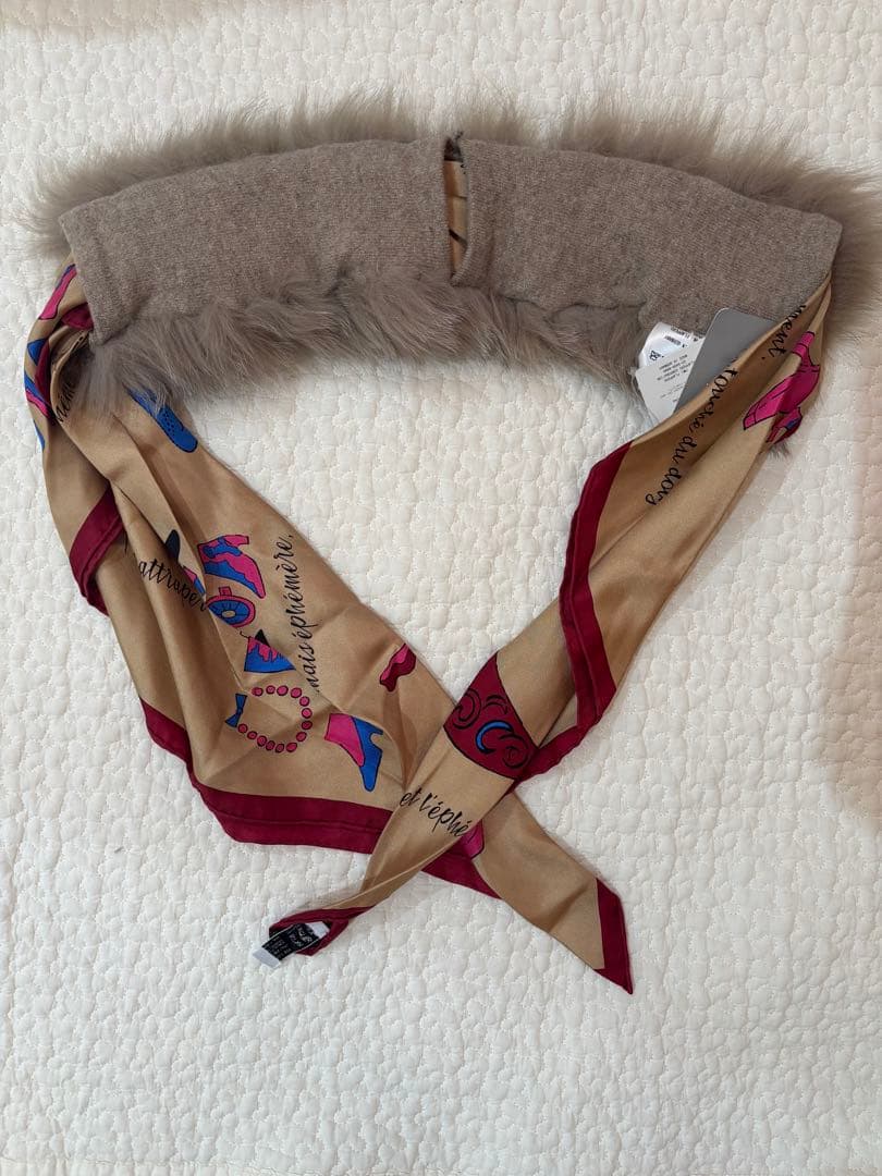 新品タグ付き　IENA購入 manipuri fox scarf