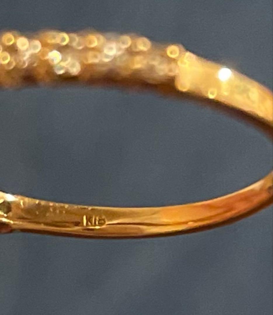 値下げしました！K18PG ブラウンダイヤ0.25ct エタニティリング 11号
