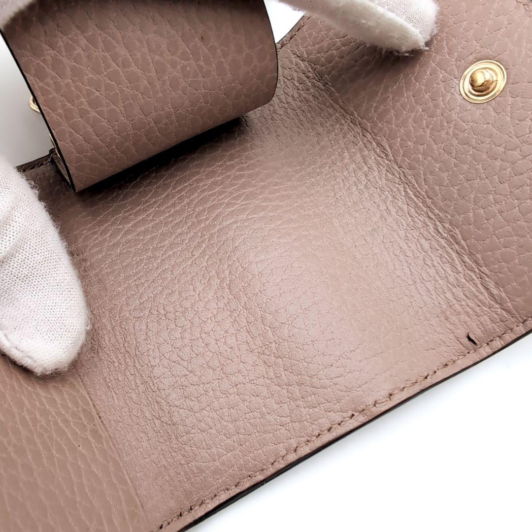 GUCCI　6連キーケース　バイカラー　ダスティー　GGスプリーム　マーモント