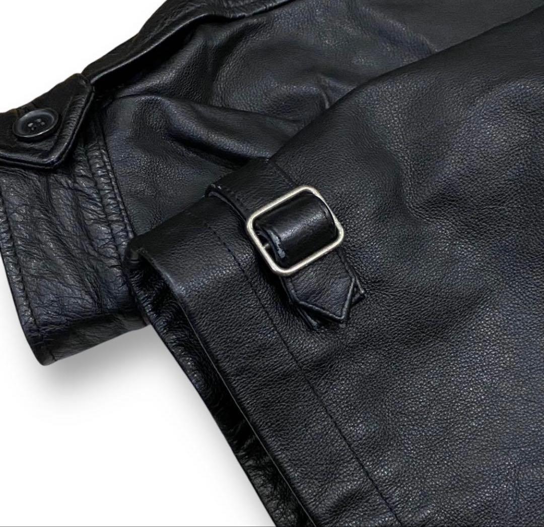 00's GAP オールドギャップ レザージャケット ブラック 美品 ビンテージ