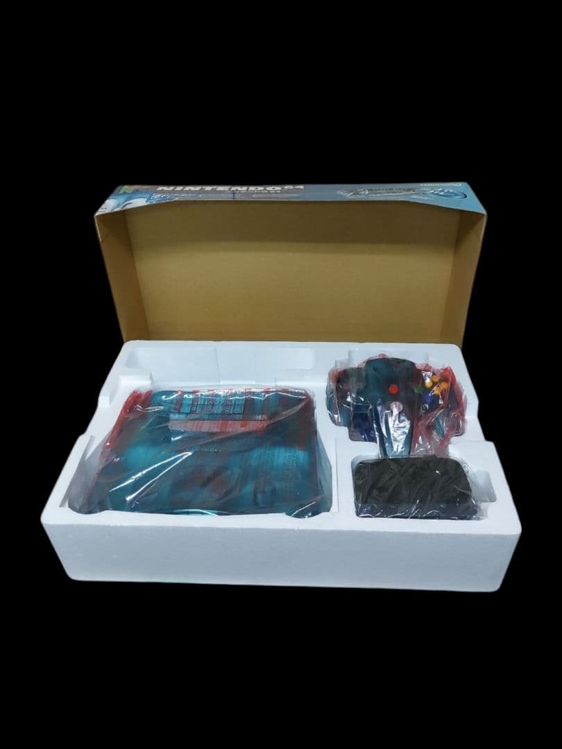 美品 Nintendo 任天堂64 クリアブルー