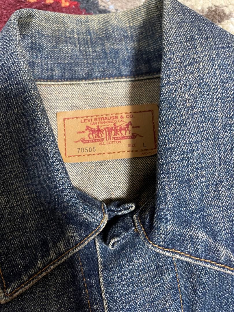 雰囲気系　LEVI'S 70505 デニムジャケット Lサイズ　中国製