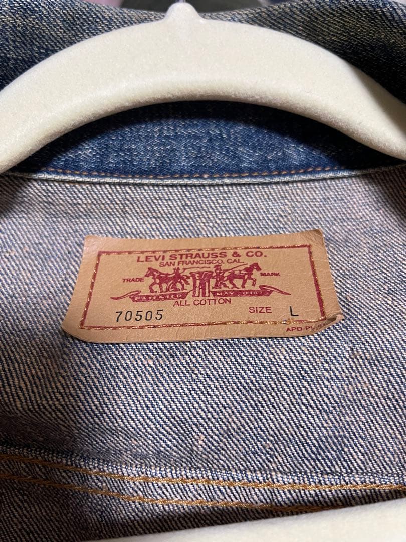 雰囲気系　LEVI'S 70505 デニムジャケット Lサイズ　中国製
