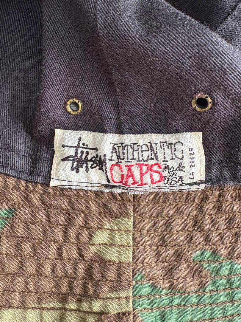 old stussy バケットハット usa製 カモフラ ラスタ