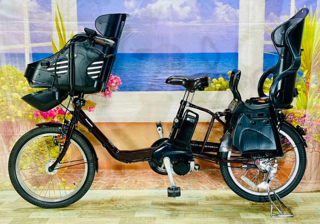 限定価格！ギュット⭐️12AHパナソニック子供乗せ電動アシスト自転車Y2278