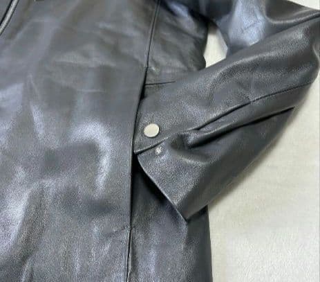 週末特価！試着のみ 25AWコムサメン ラムレザー シングルライダース