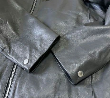 週末特価！試着のみ 25AWコムサメン ラムレザー シングルライダース