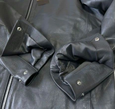 週末特価！試着のみ 25AWコムサメン ラムレザー シングルライダース