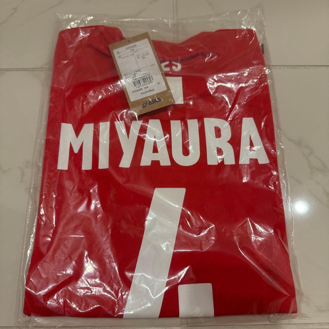 XLサイズ　4番　宮浦健人　2025 JVA 日本代表　応援Tシャツ　バレー