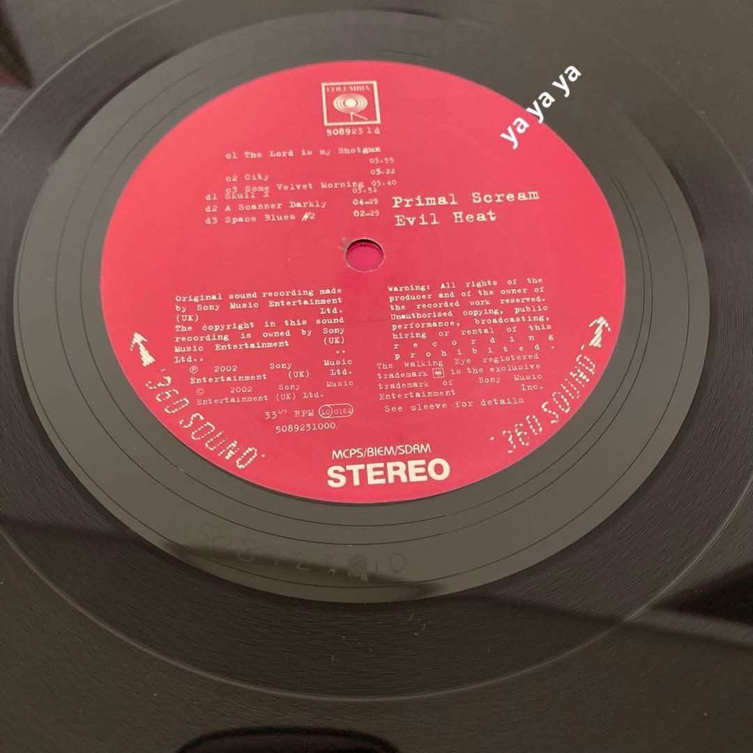 【匿名配送】Primal Scream Evil Heat 2LP レコード