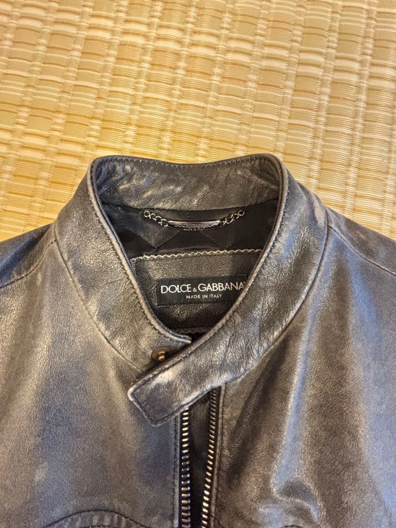Dolce & Gabbana 黒 レザージャケット