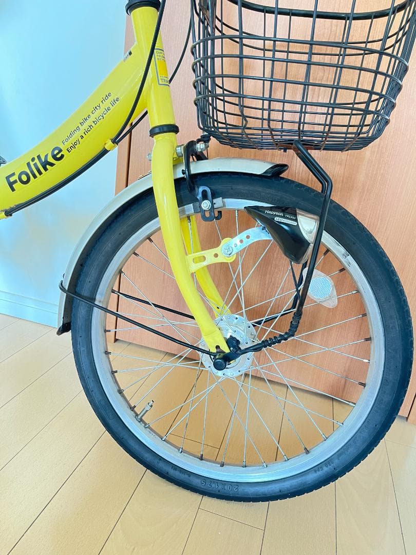 折りたたみ自転車 Folikeシマノ6段変速 20インチ LEDランプ　引取専用