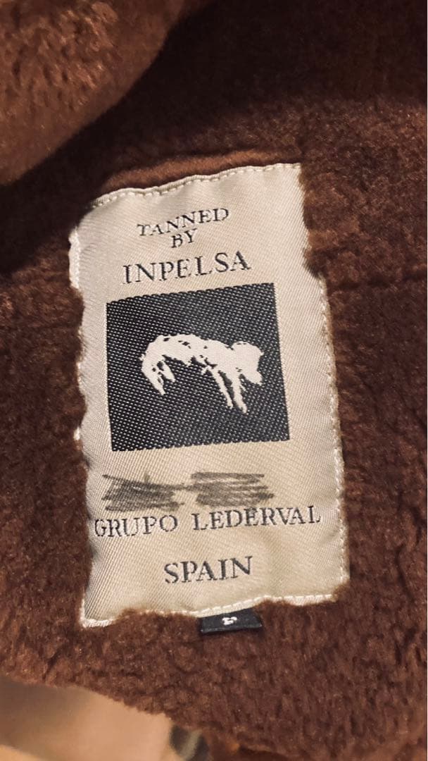 s*g様 TANNED INPELSA 本革 ムートン レザーボアランチコート