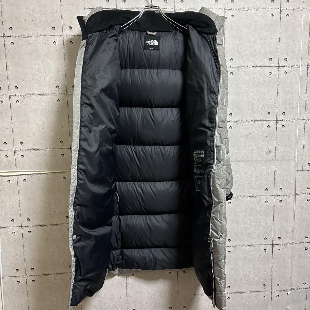 【状態◎】ノースフェイス DRYVENT ロングダウン ベンチコート グレー