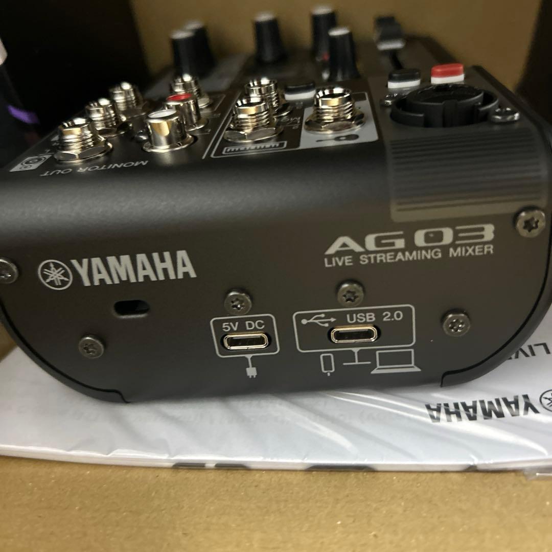 Yamaha AG03 MK2 ライブストリーミングミキサー
