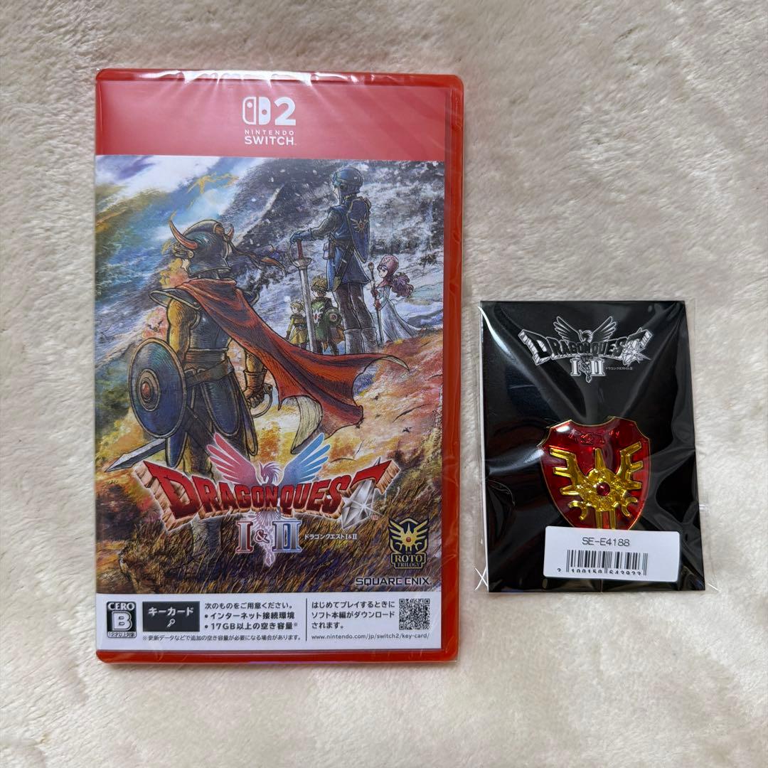 ドラゴンクエスト I・II Nintendo Switch2 ピンズ　ロトの盾