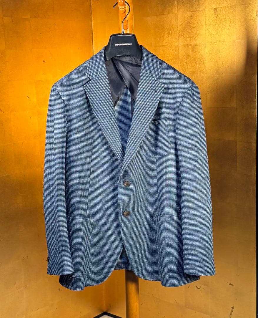 極美品【エンポリオアルマーニ】サッカー生地セットアップ52 パンツ50