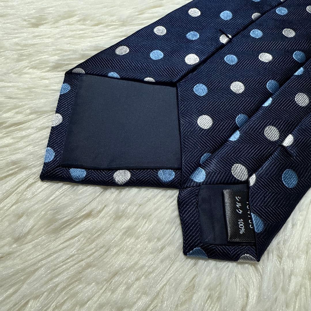 【未使用品】Paul Smith ブランドネクタイ　高級シルク　水玉