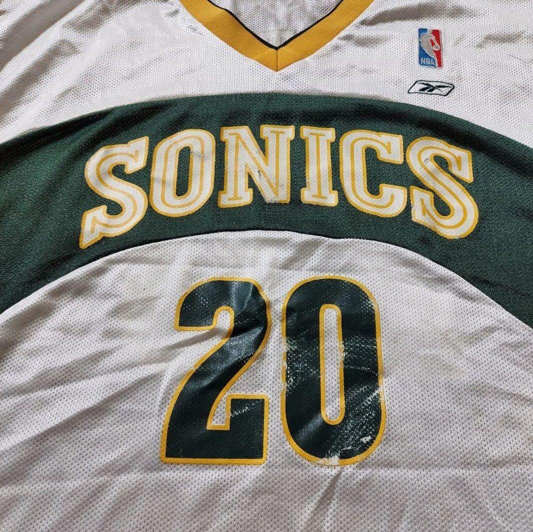 NBAシアトルスーパーソニックス バスケ シャツ ユニフォーム Reebok