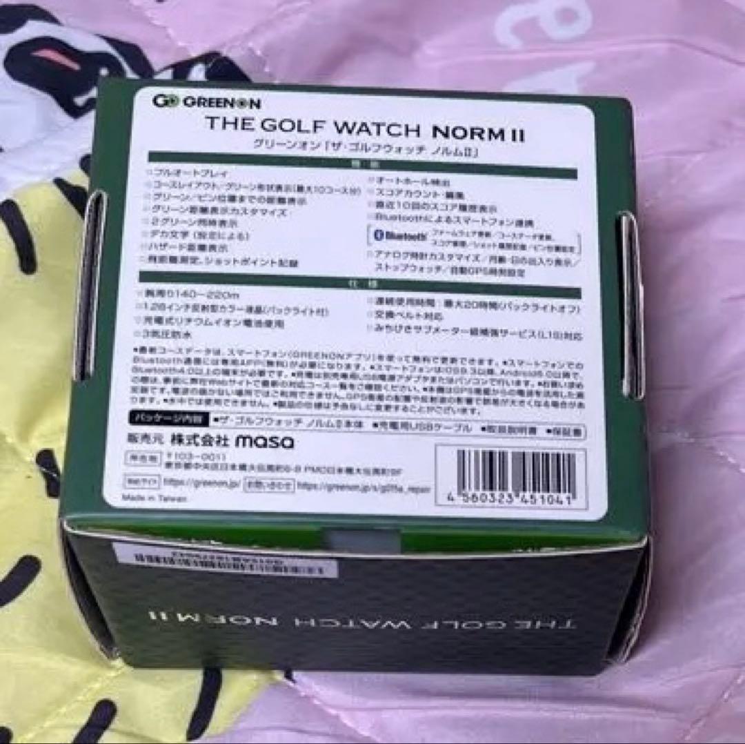 THE GOLF WATCH NORM II GPSナビ　ブラック