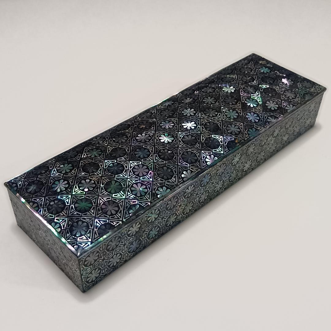 筆入れ 筆箱 小物入れ 螺鈿細工 工芸品