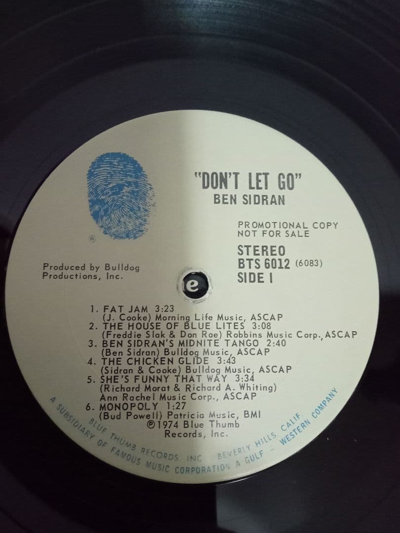 Ben Sidran　フリーソウル　レアグルーヴ　JAZZ FUNK AOR