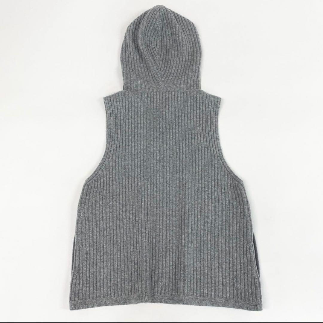 ⭐️ファビアナフィリッピ　カシミヤ混リブニット フーディベスト size XS⭐️